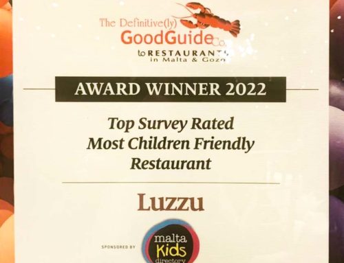 Luzzu is Malta’s ‘Most Popular Child Friendly Restaurant’!