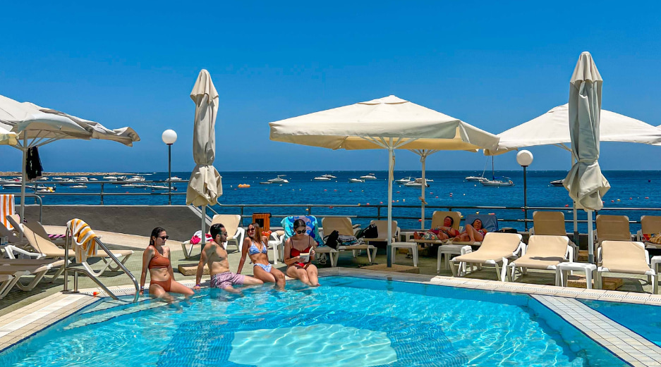 Pool day in Malta - Luzzu Lido